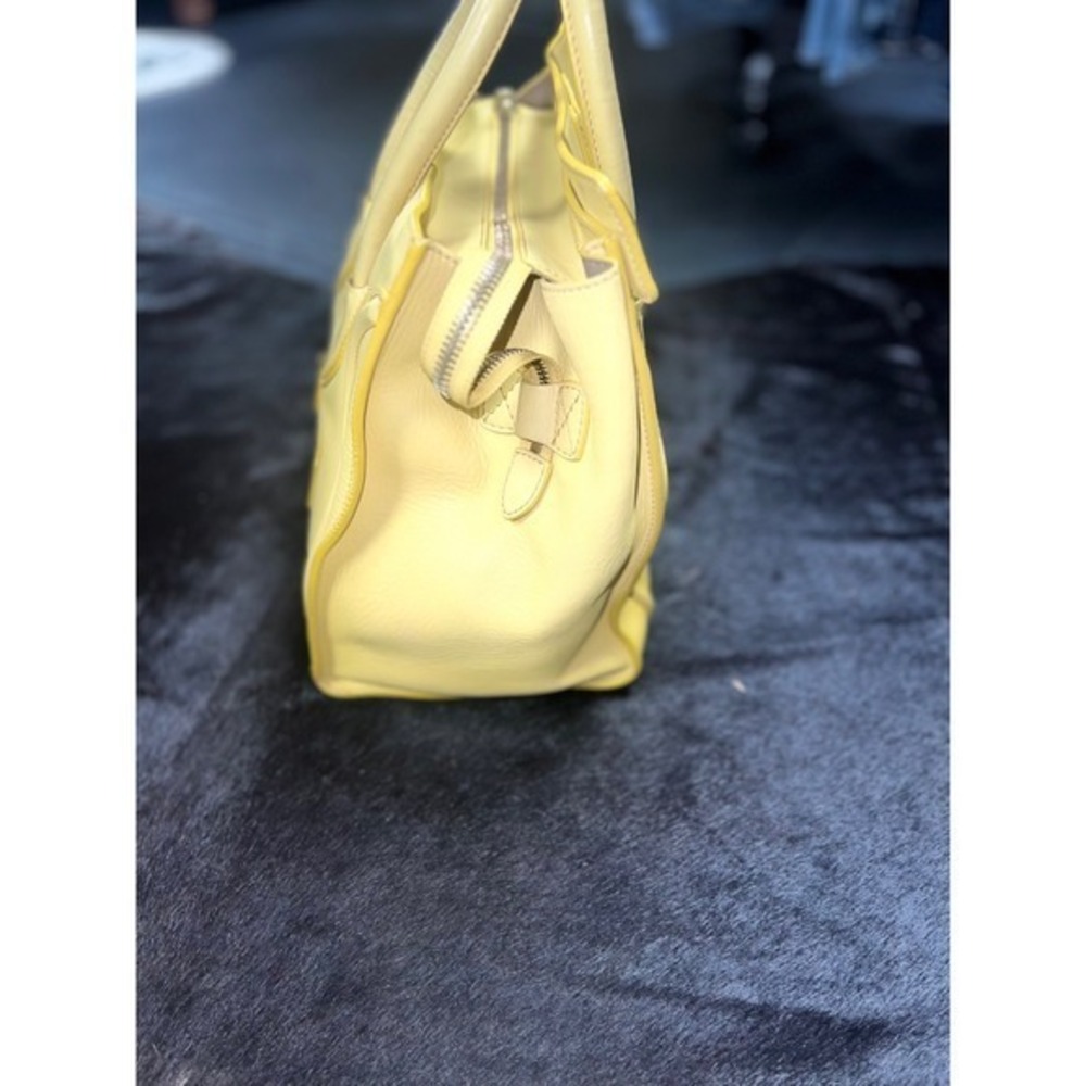 Celine Medium Phantom Luggage Tote Yellow Calfskin Phoebe Philo Era Authentic - Picture 5 of 16